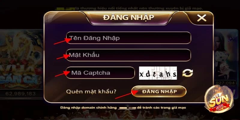 Hướng dẫn đăng nhập sunwin chi tiết từng bước